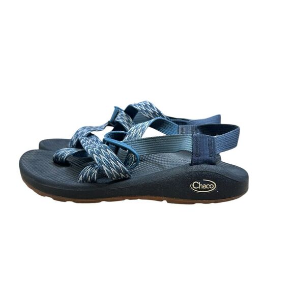 Chaco Blue Z Cloud Sport 2 Adjustable Toe Ring Sandals | 8 - Picture 2 of 5